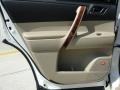 2011 Toyota Highlander Sand Beige Interior Door Panel Photo