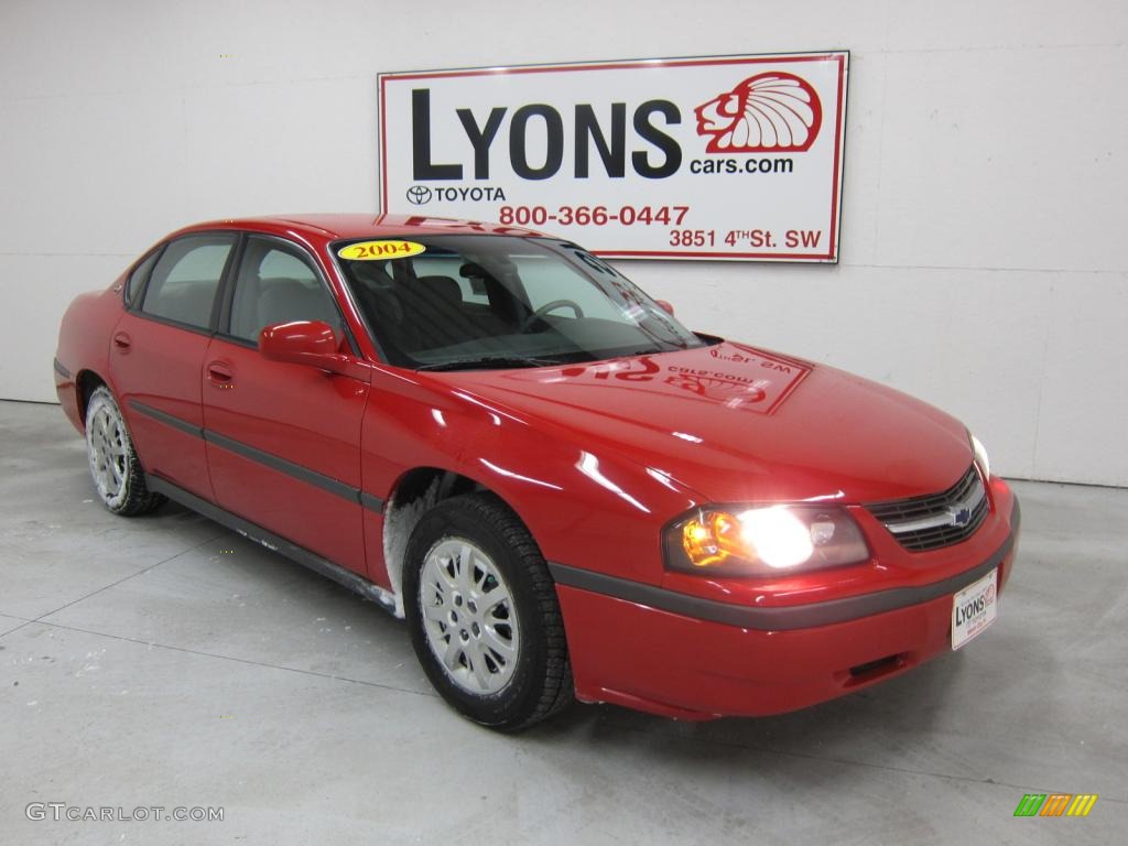 2004 Impala  - Victory Red / Medium Gray photo #16