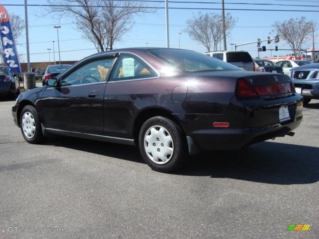 1998 Accord LX Coupe - Black Currant Pearl / Gray photo #4