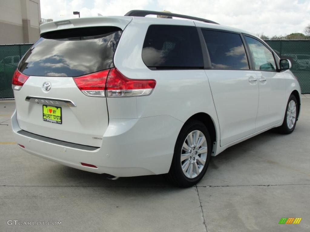 Blizzard White Pearl 2011 Toyota Sienna Limited Exterior Photo #46872917
