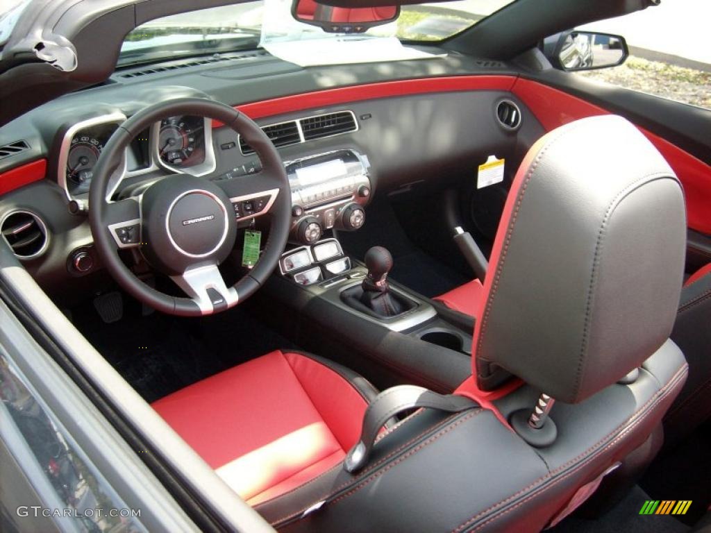 Inferno Orange/Black Interior 2011 Chevrolet Camaro SS/RS Convertible Photo #46874531
