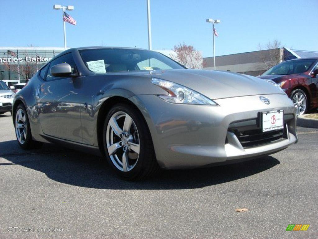 2009 370Z Touring Coupe - Platinum Graphite / Gray Leather photo #1