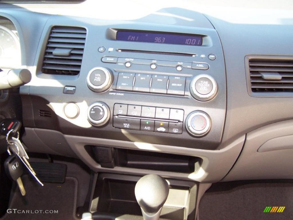 2010 Civic LX Coupe - Crystal Black Pearl / Gray photo #8