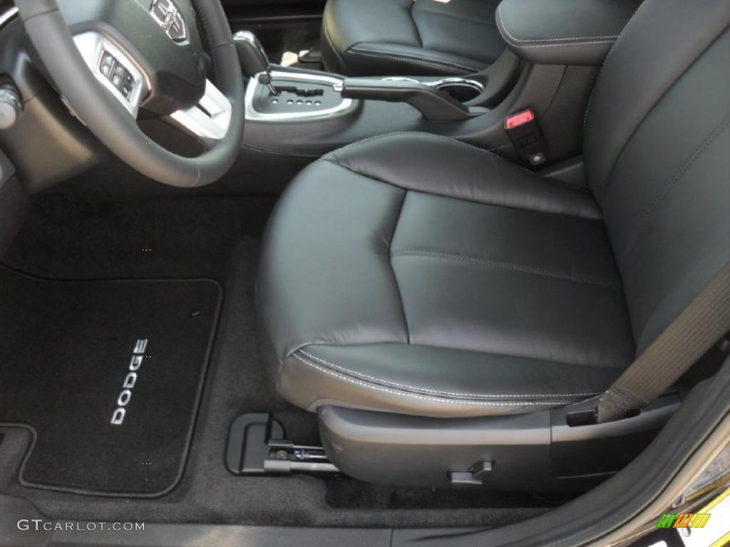 Black Interior 2011 Dodge Avenger Lux Photo #46876946