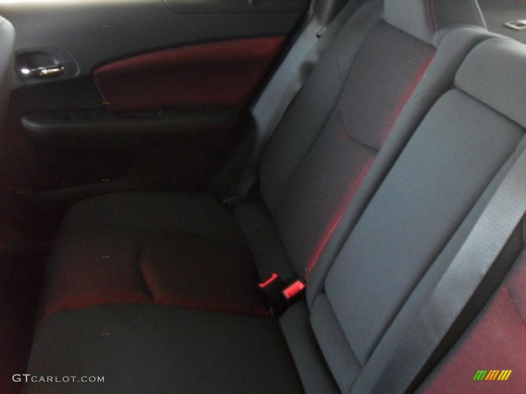 Black/Red Interior 2011 Dodge Avenger Mainstreet Photo #46877402