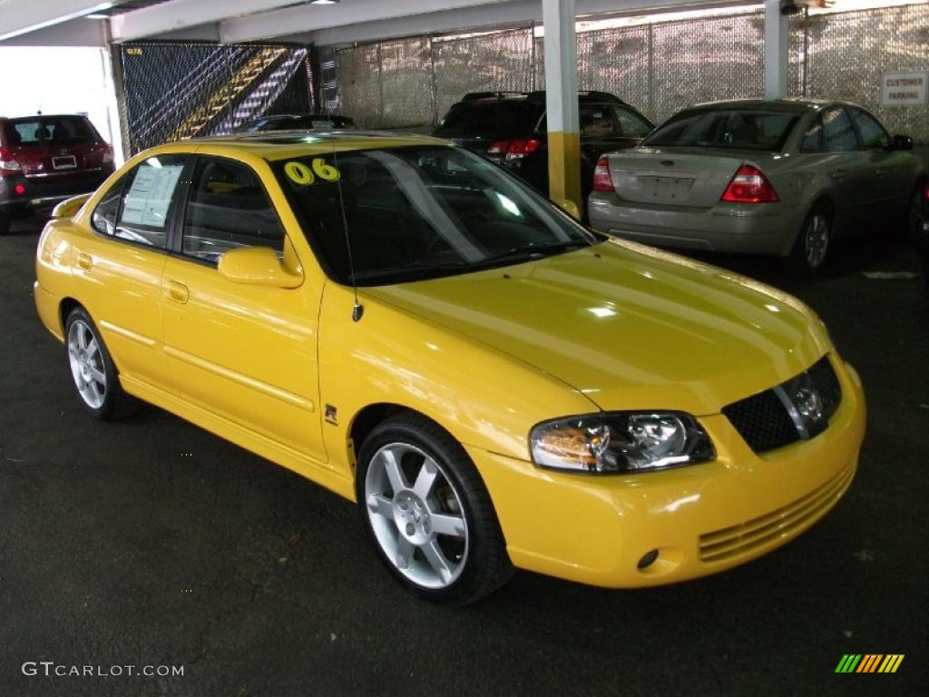 Sunburst Yellow 2006 Nissan Sentra SE-R Spec V Exterior Photo #46877555