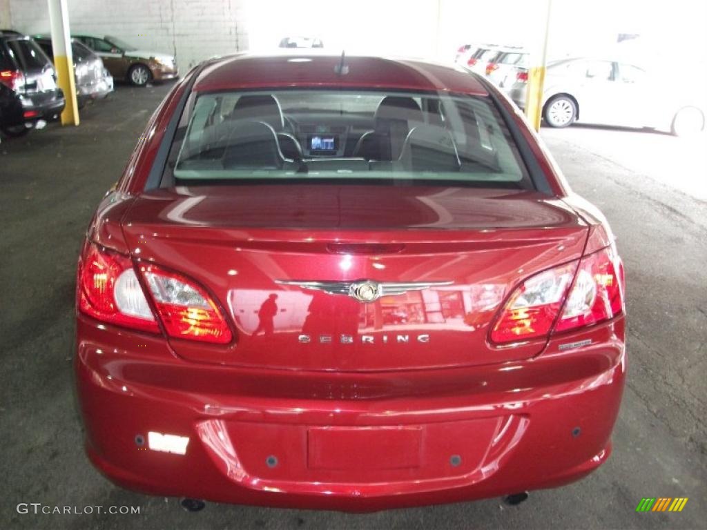 2008 Sebring Limited AWD Sedan - Inferno Red Crystal Pearl / Dark Slate Gray/Light Slate Gray photo #6