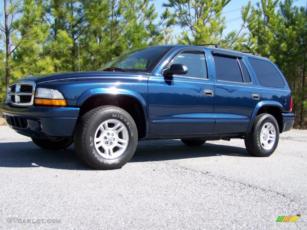 Patriot Blue Pearlcoat 2003 Dodge Durango SLT Exterior Photo #46878455