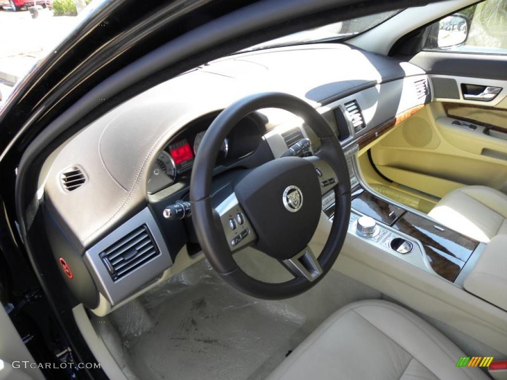 Barley Beige/Truffle Brown Interior 2011 Jaguar XF Sport Sedan Photo #46878794