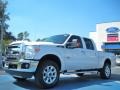 2011 White Platinum Tri-Coat Metallic Ford F350 Super Duty King Ranch Crew Cab 4x4  photo #1