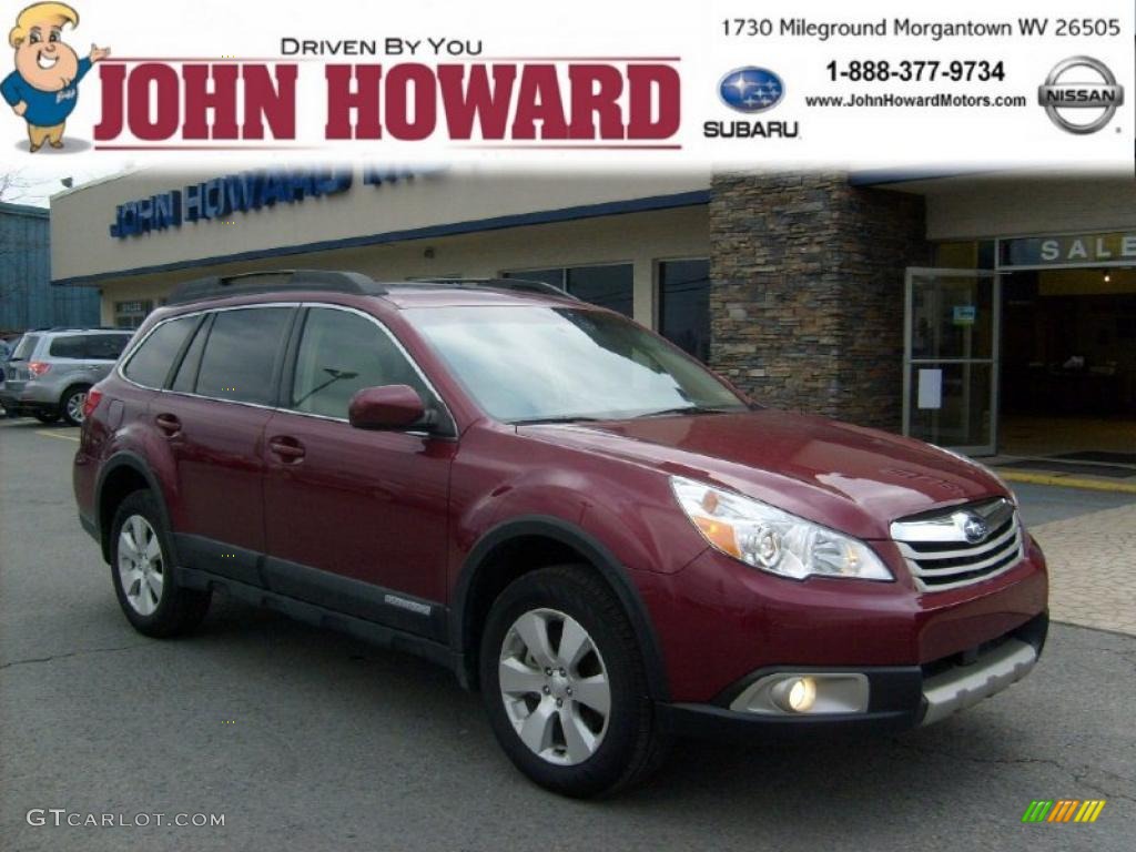 Ruby Red Pearl Subaru Outback