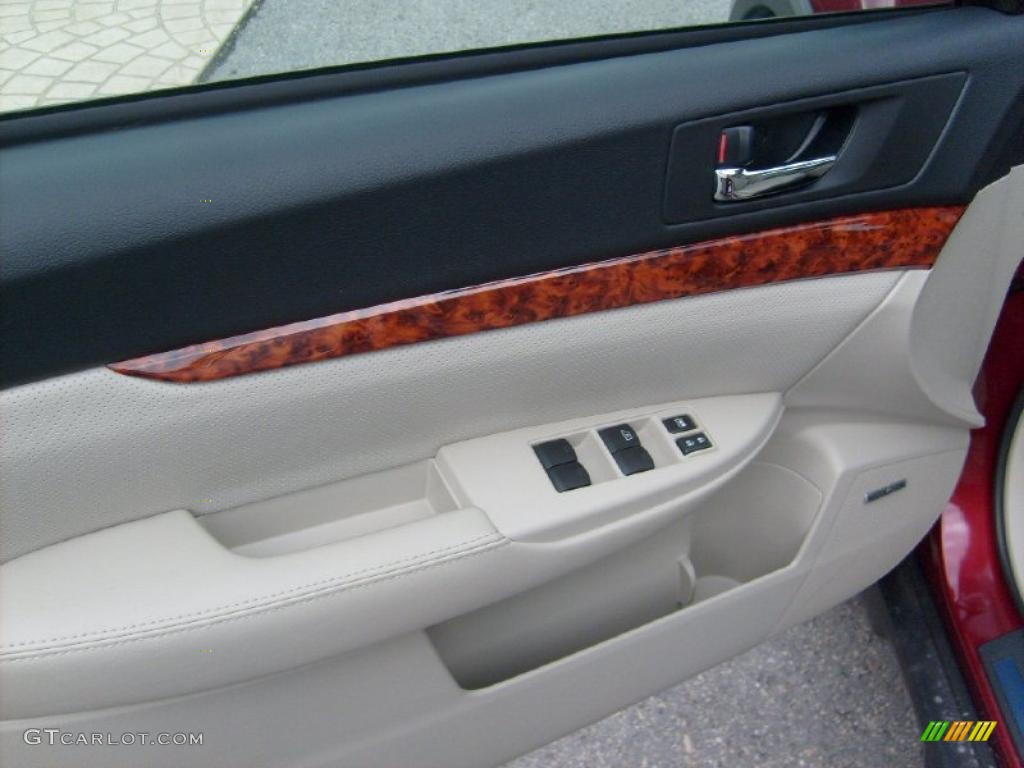 2011 Outback 3.6R Limited Wagon - Ruby Red Pearl / Warm Ivory photo #13