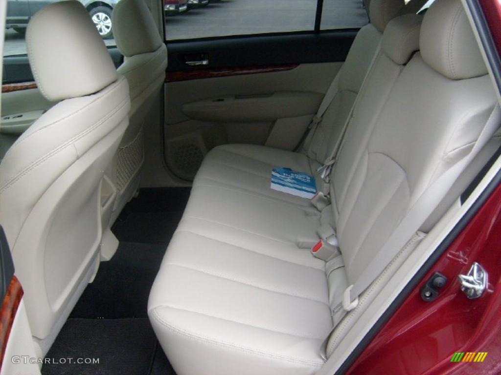2011 Outback 3.6R Limited Wagon - Ruby Red Pearl / Warm Ivory photo #14