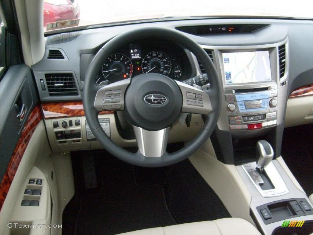 2011 Subaru Outback 3.6R Limited Wagon Warm Ivory Dashboard Photo #46879220