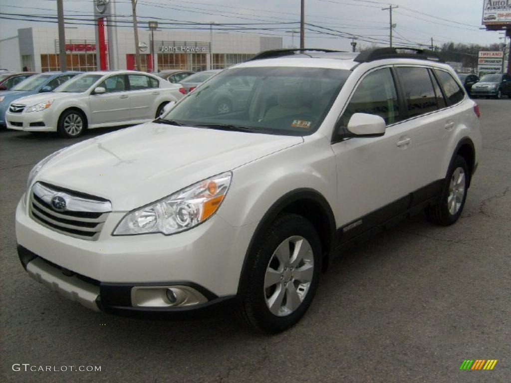 Satin White Pearl 2011 Subaru Outback 2.5i Limited Wagon Exterior Photo #46879340