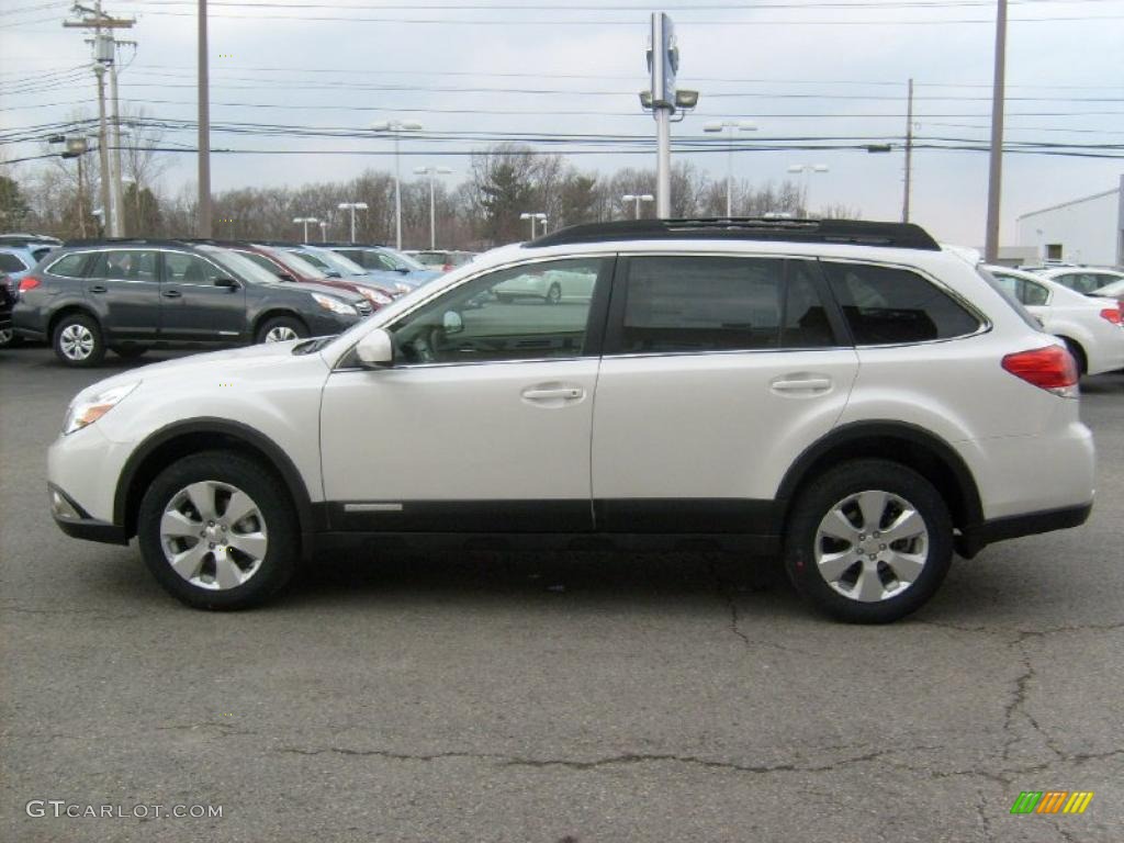Satin White Pearl 2011 Subaru Outback 2.5i Limited Wagon Exterior Photo #46879412