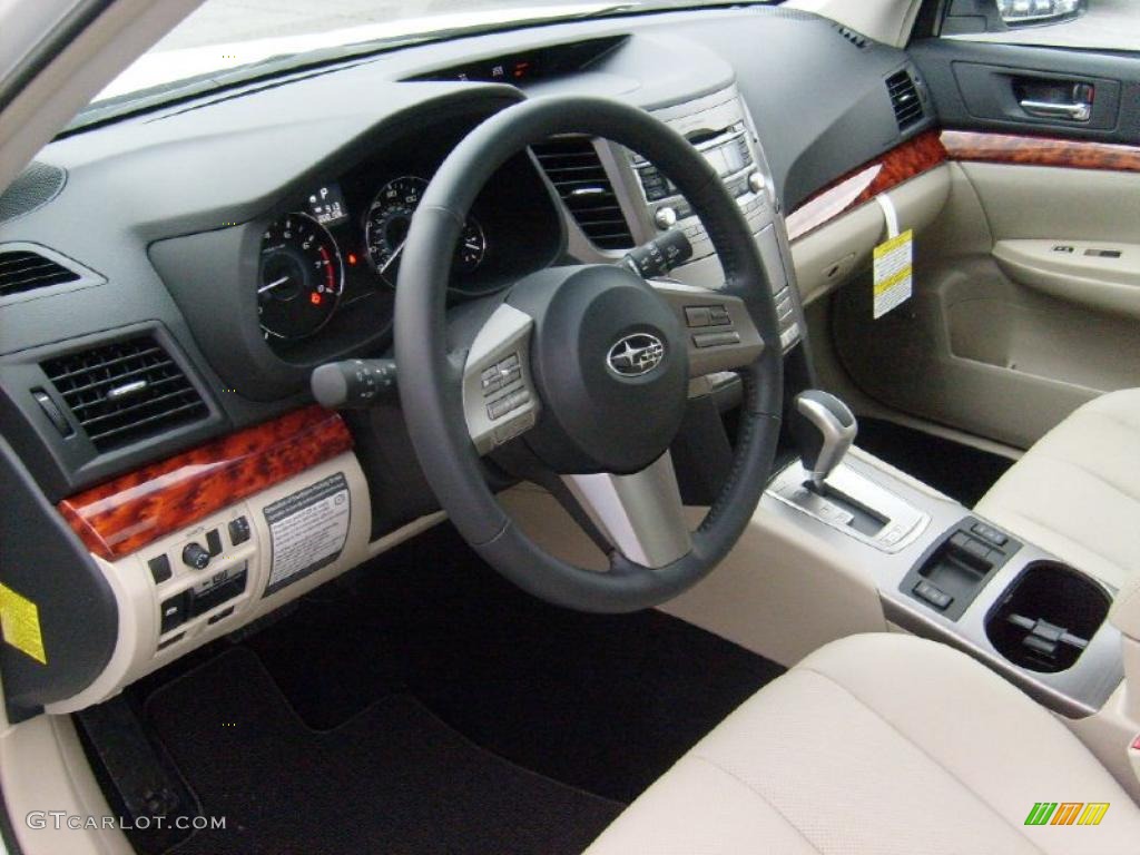 Warm Ivory Interior 2011 Subaru Outback 2.5i Limited Wagon Photo #46879490