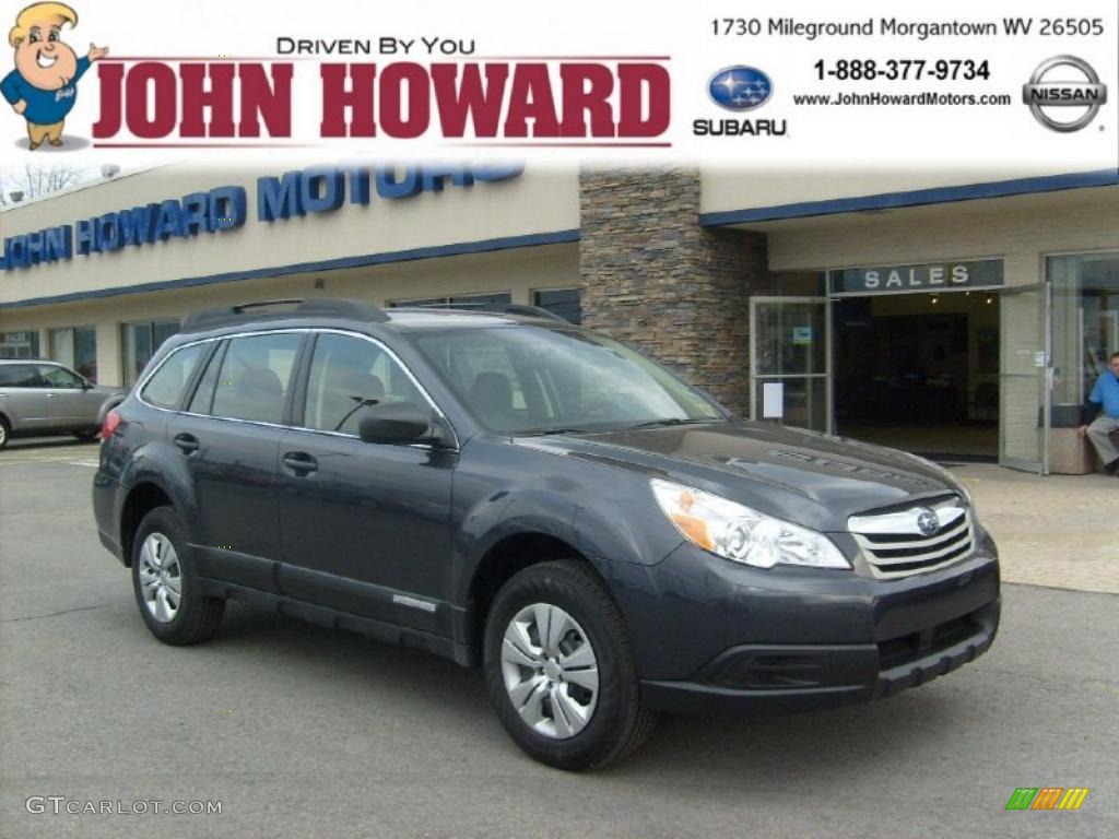 2011 Outback 2.5i Wagon - Graphite Gray Metallic / Off Black photo #1