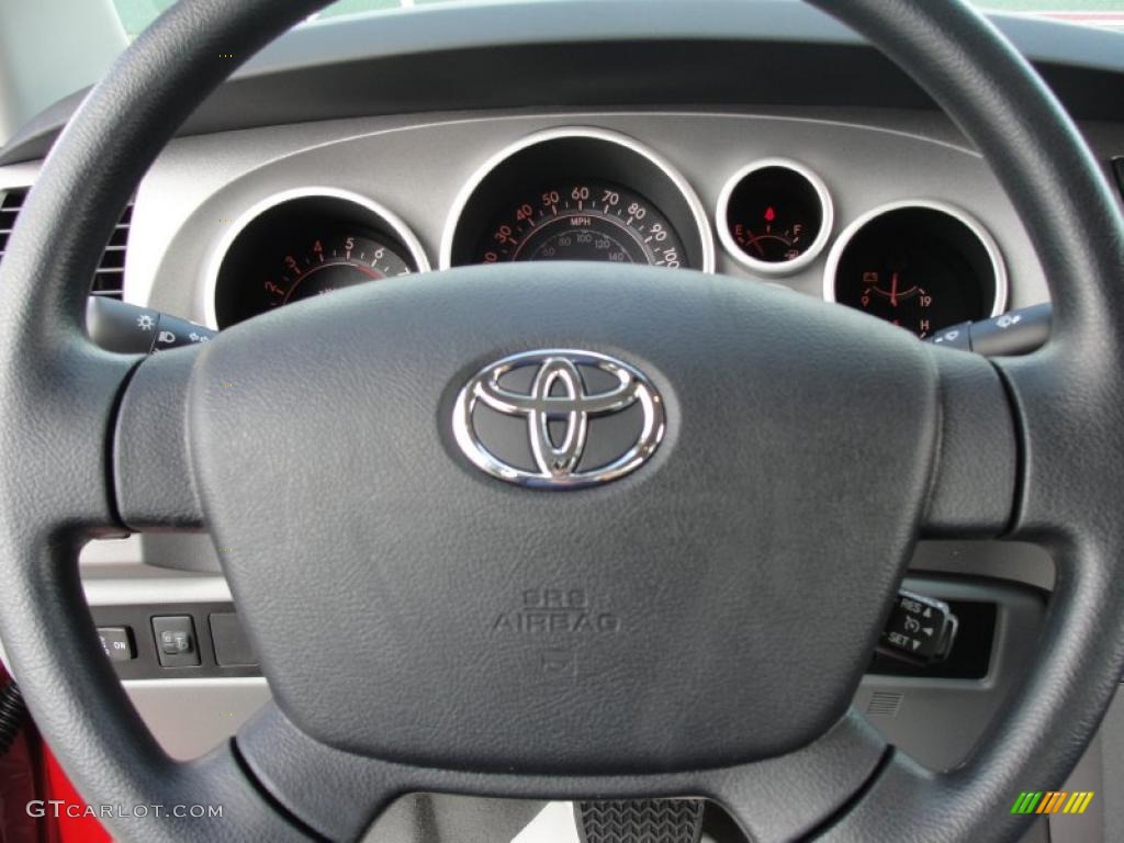 2011 Tundra Double Cab - Barcelona Red Metallic / Graphite Gray photo #32