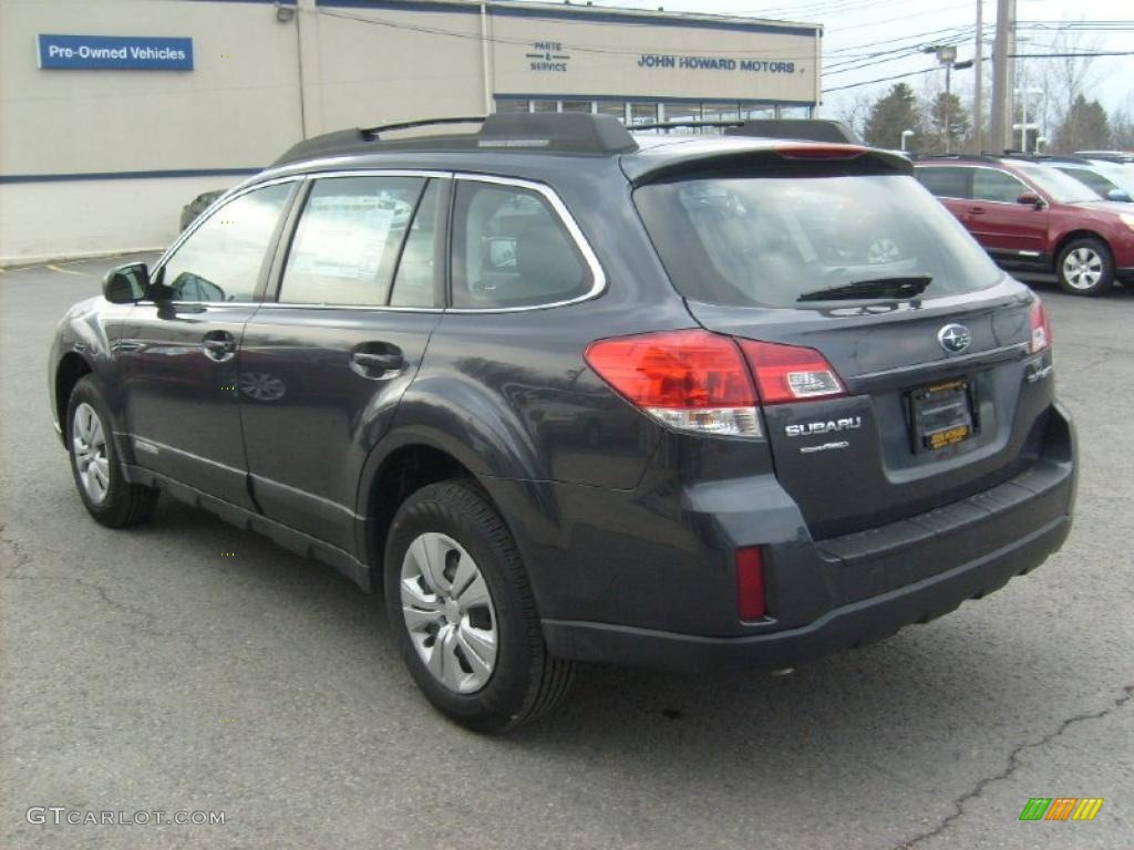 2011 Outback 2.5i Wagon - Graphite Gray Metallic / Off Black photo #9