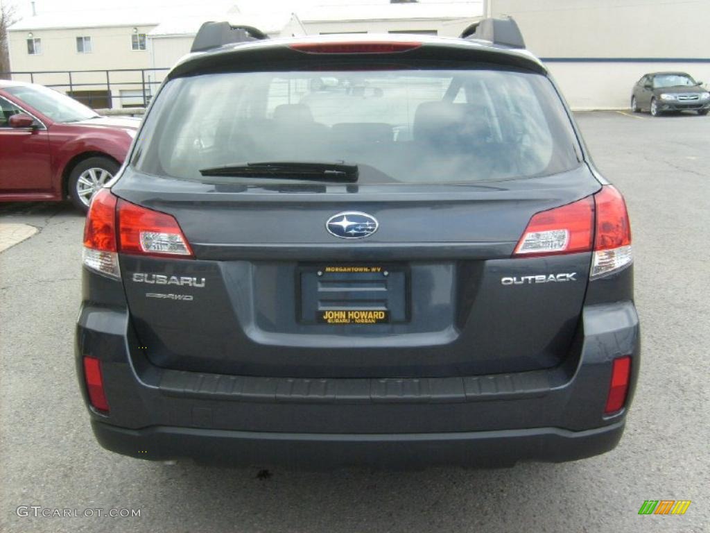 2011 Outback 2.5i Wagon - Graphite Gray Metallic / Off Black photo #10