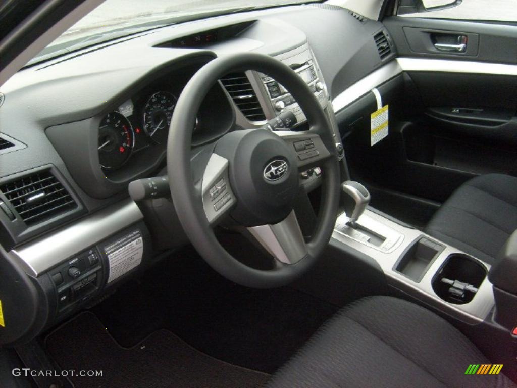 2011 Outback 2.5i Wagon - Graphite Gray Metallic / Off Black photo #13