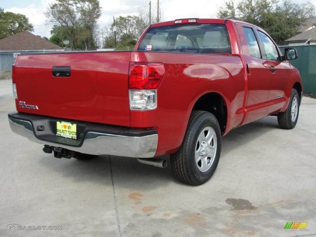 2011 Tundra Double Cab - Barcelona Red Metallic / Graphite Gray photo #3