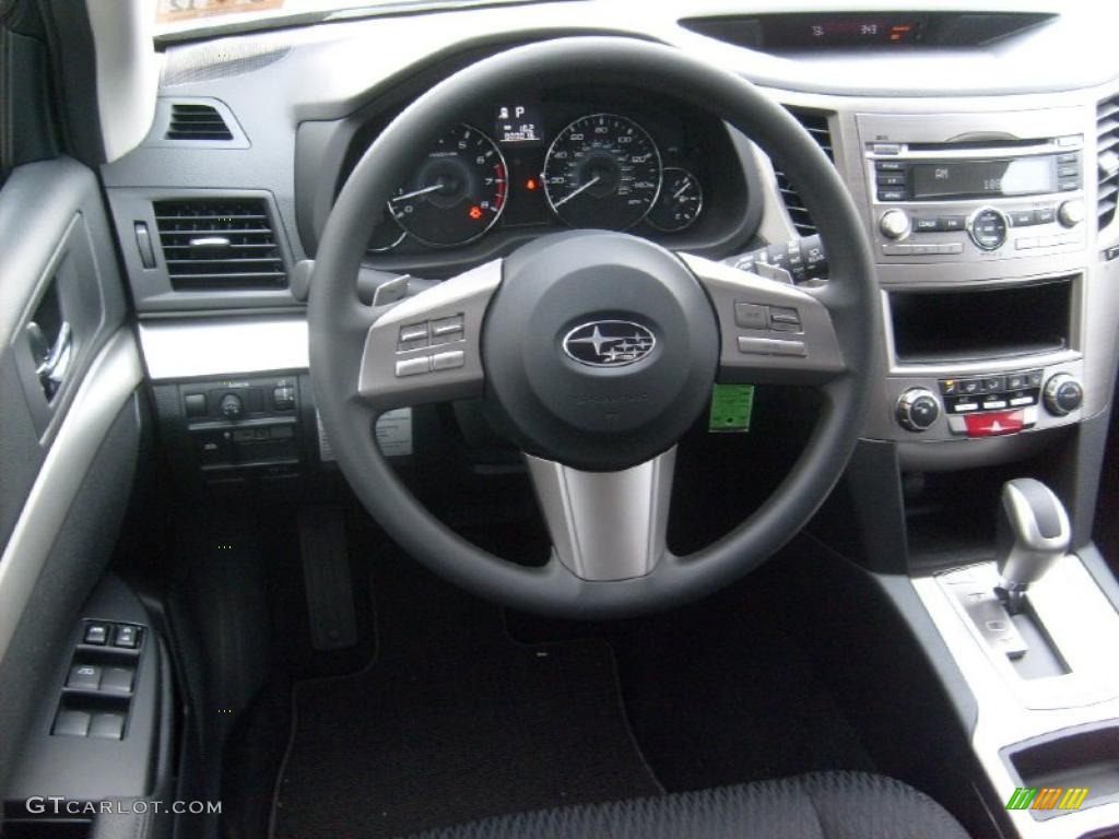 2011 Outback 2.5i Wagon - Graphite Gray Metallic / Off Black photo #16