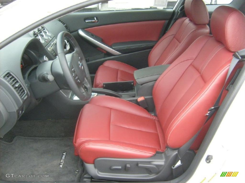Red Interior 2011 Nissan Altima 2.5 S Coupe Photo #46880525