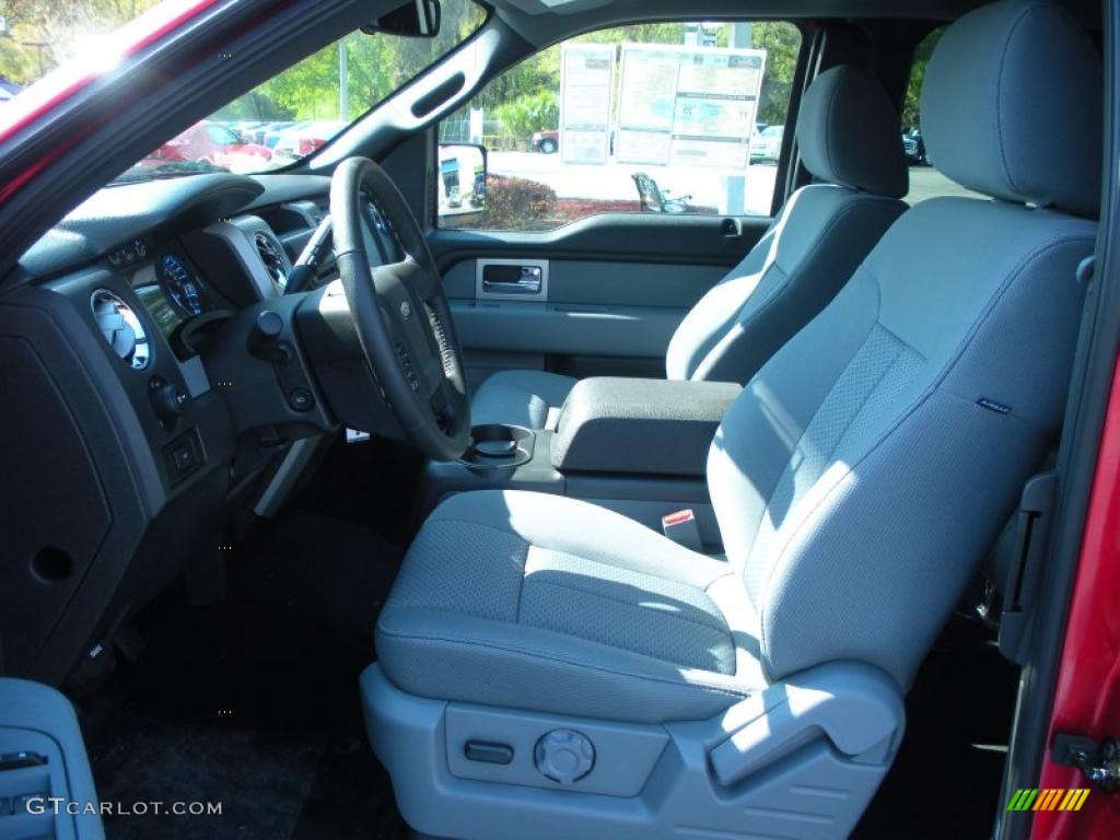 Steel Gray Interior 2011 Ford F150 XLT SuperCab Photo #46880870