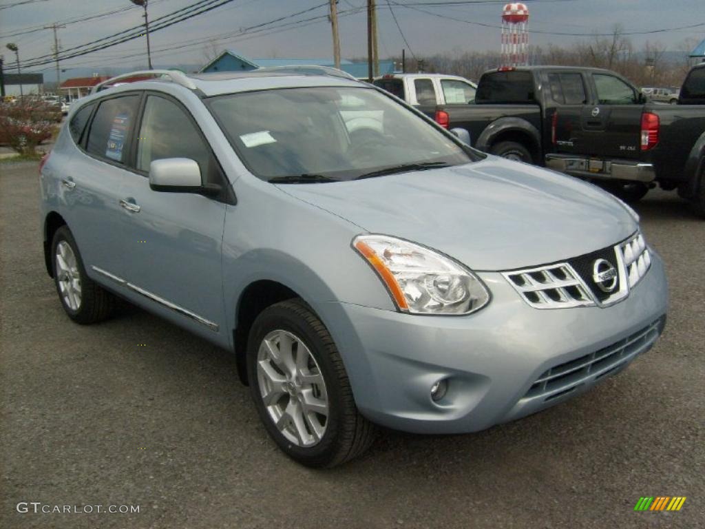 Frosted Steel Metallic 2011 Nissan Rogue SL AWD Exterior Photo #46880927