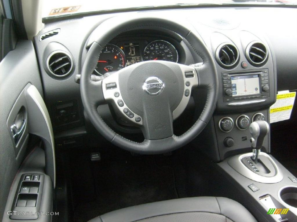 2011 Rogue SL AWD - Frosted Steel Metallic / Black photo #15