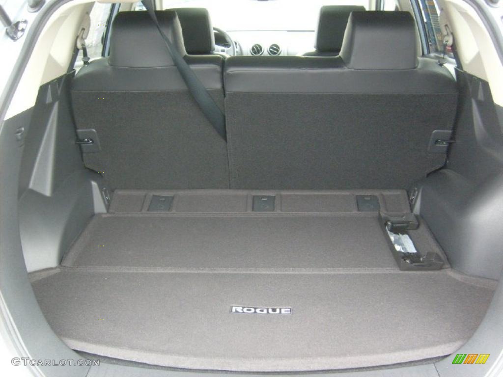 2011 Rogue SL AWD - Frosted Steel Metallic / Black photo #16