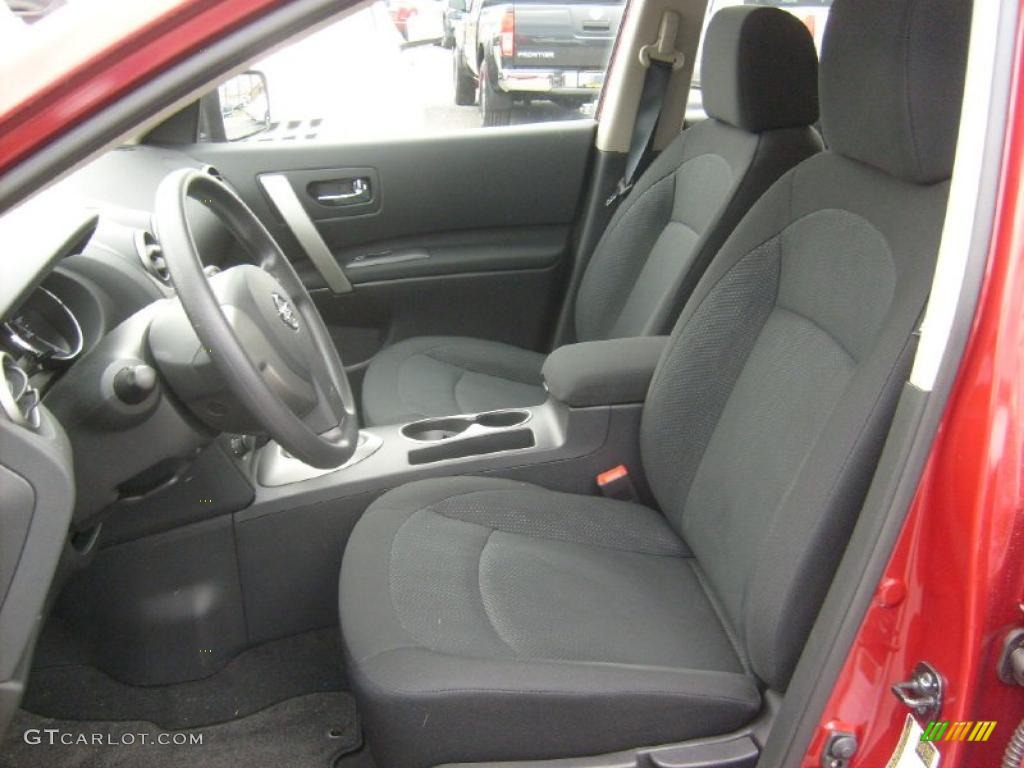 2011 Rogue S AWD - Cayenne Red / Black photo #3