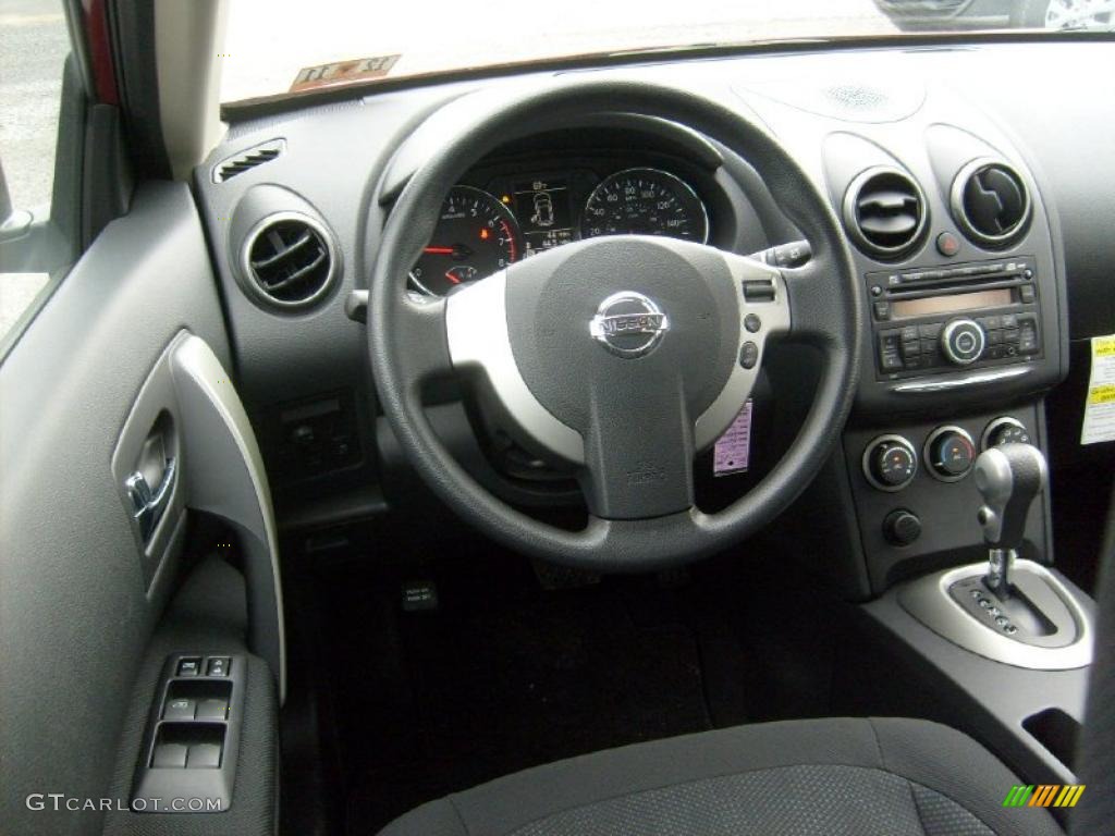2011 Rogue S AWD - Cayenne Red / Black photo #5