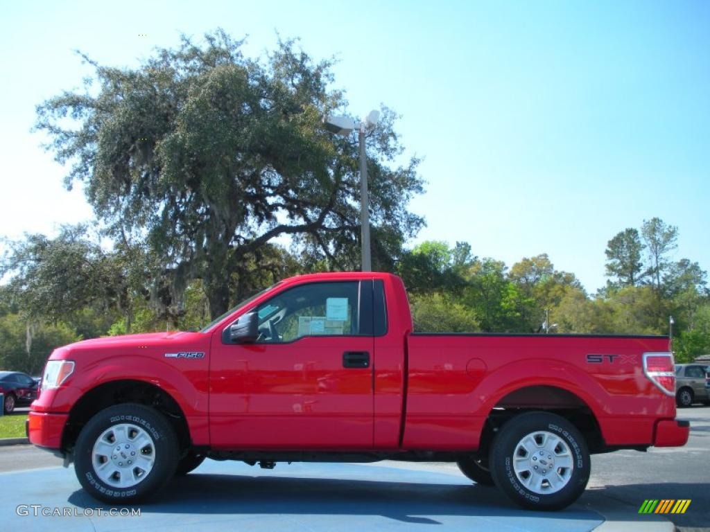 Race Red 2011 Ford F150 STX Regular Cab Exterior Photo #46881194