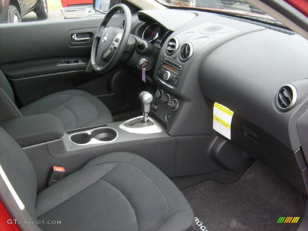 2011 Rogue S AWD - Cayenne Red / Black photo #16