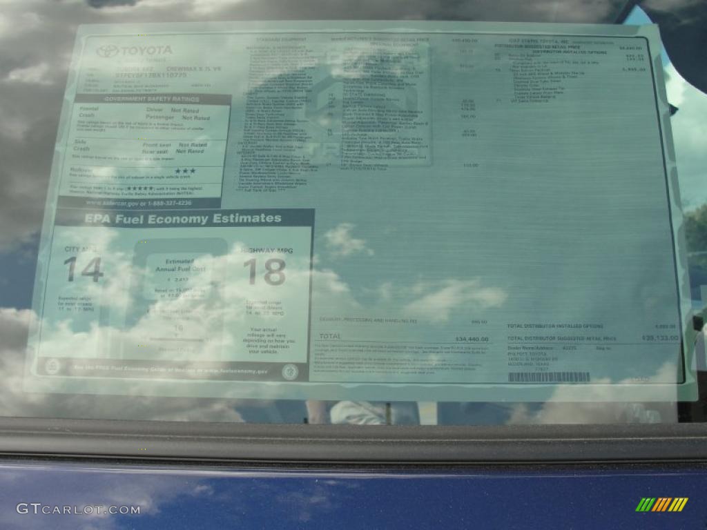2011 Tundra Texas Edition CrewMax - Nautical Blue / Graphite Gray photo #40