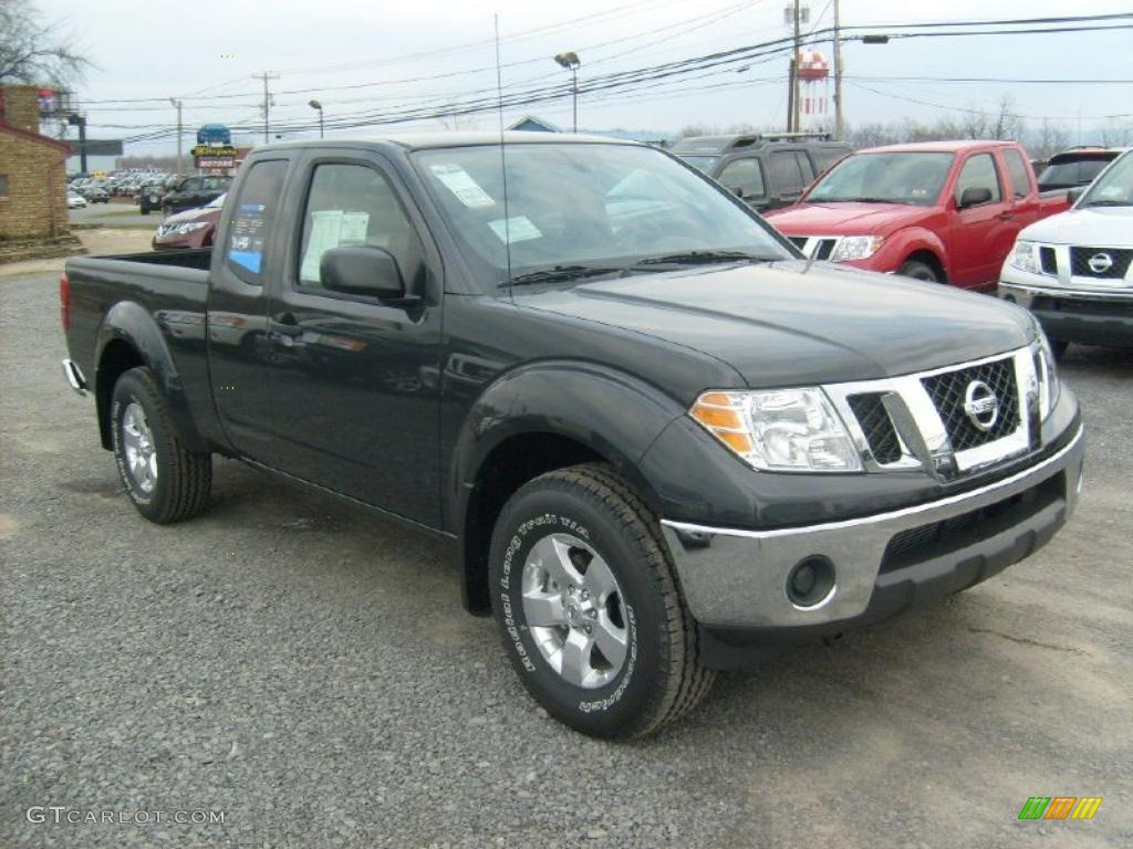 Night Armor Metallic 2011 Nissan Frontier SV V6 King Cab 4x4 Exterior Photo #46882124