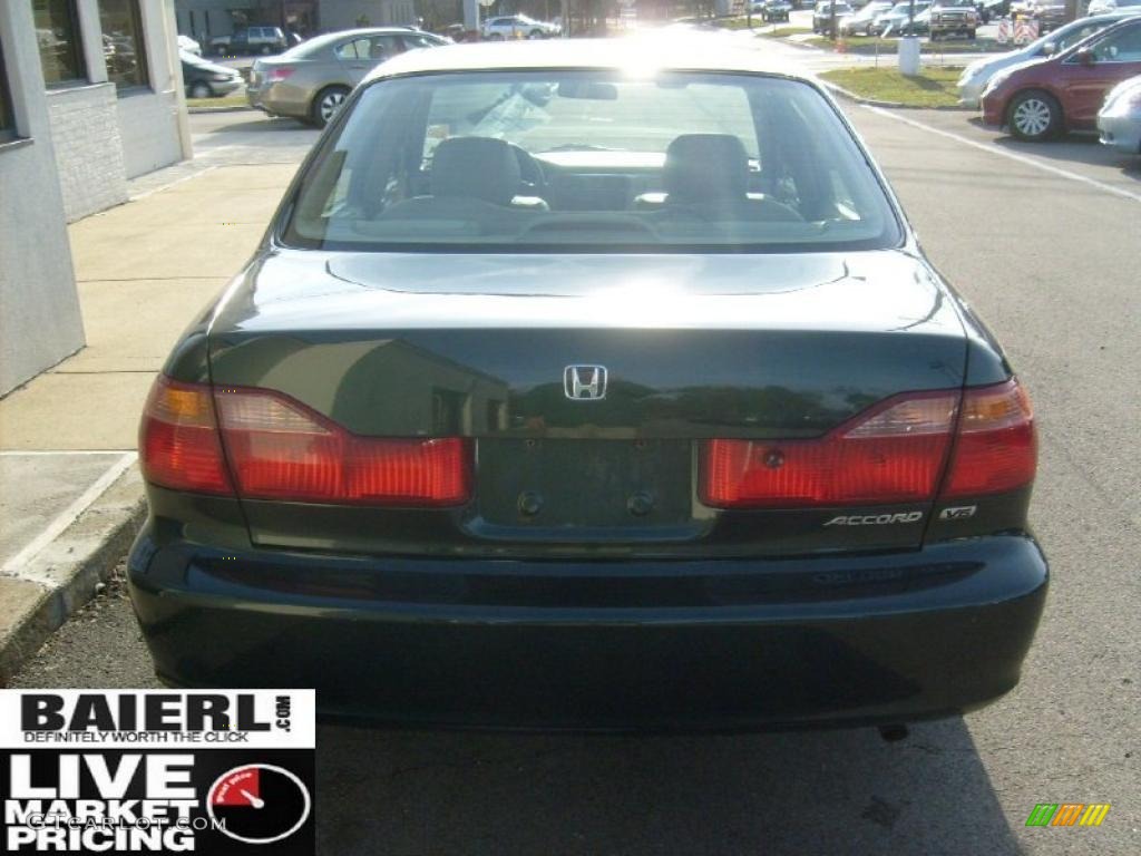 1999 Accord EX V6 Sedan - Dark Emerald Pearl / Ivory photo #5