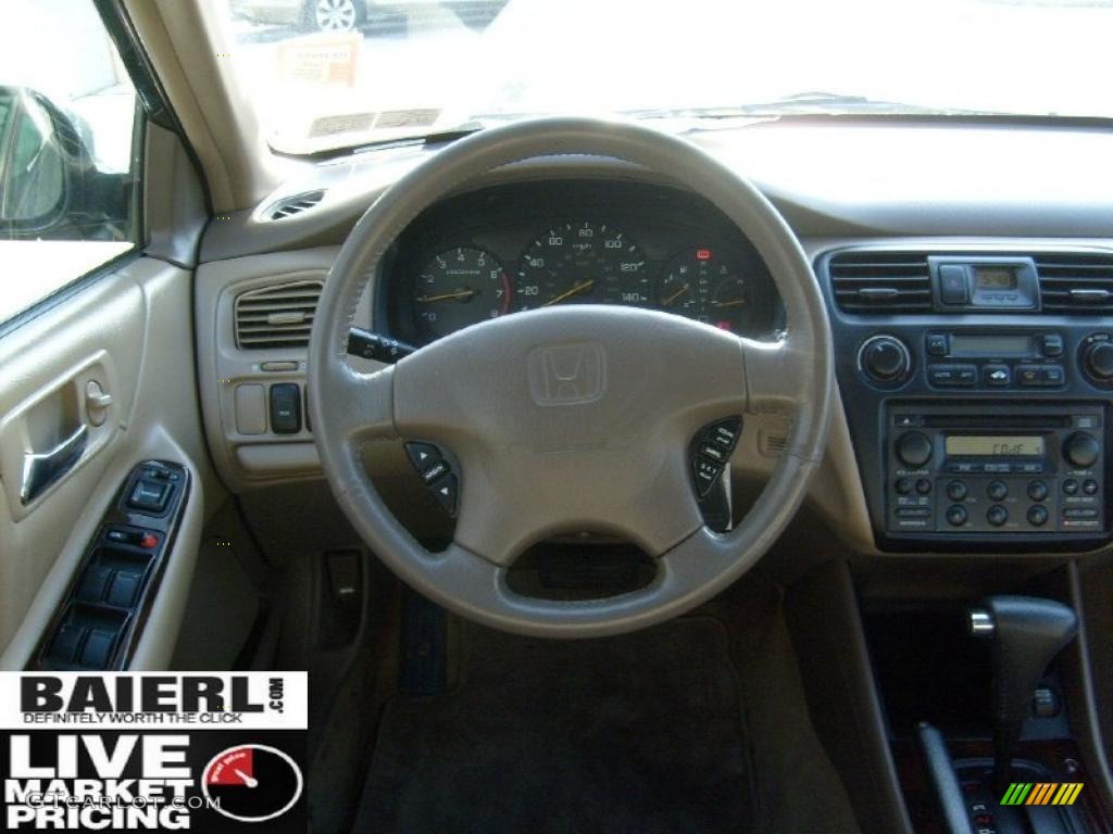 1999 Accord EX V6 Sedan - Dark Emerald Pearl / Ivory photo #14