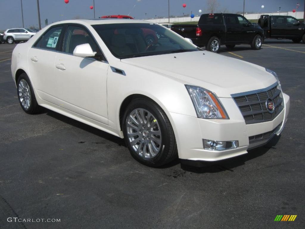 White Diamond Tricoat 2011 Cadillac CTS 3.6 Sedan Exterior Photo #46883111