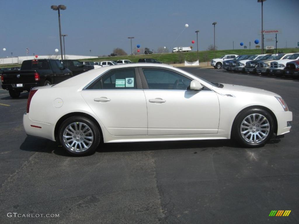 White Diamond Tricoat 2011 Cadillac CTS 3.6 Sedan Exterior Photo #46883129