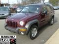 2003 Dark Garnet Red Pearl Jeep Liberty Sport 4x4  photo #3