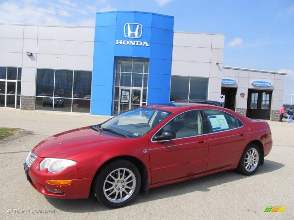 2002 300 M Sedan - Inferno Red Tinted Pearl / Light Taupe photo #1