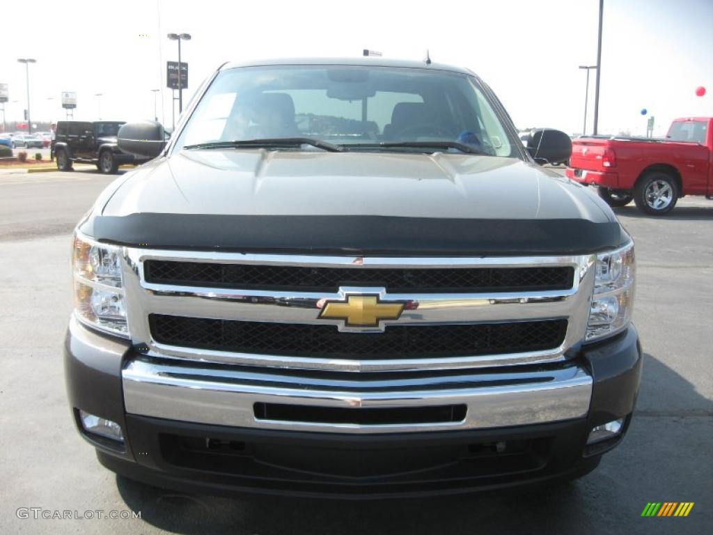 2011 Silverado 1500 LT Crew Cab - Taupe Gray Metallic / Ebony photo #2