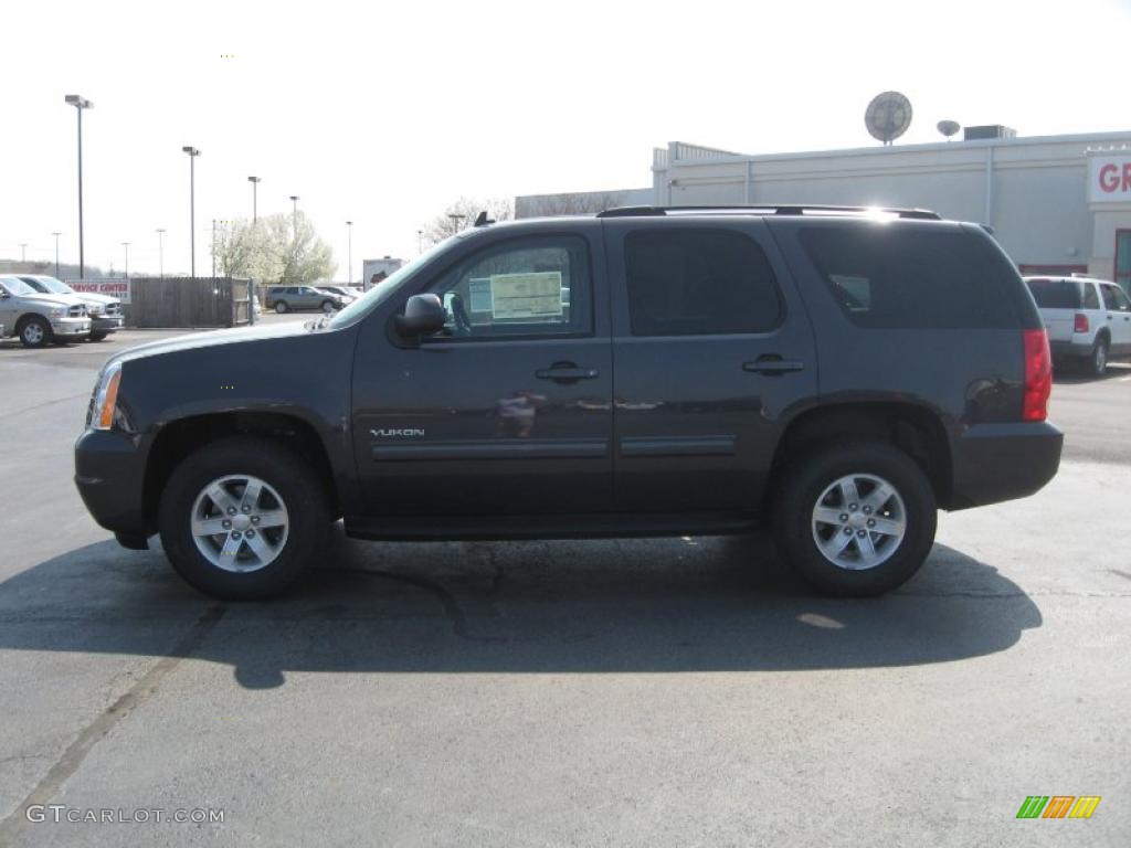 2011 Yukon SLE - Storm Gray Metallic / Ebony photo #8
