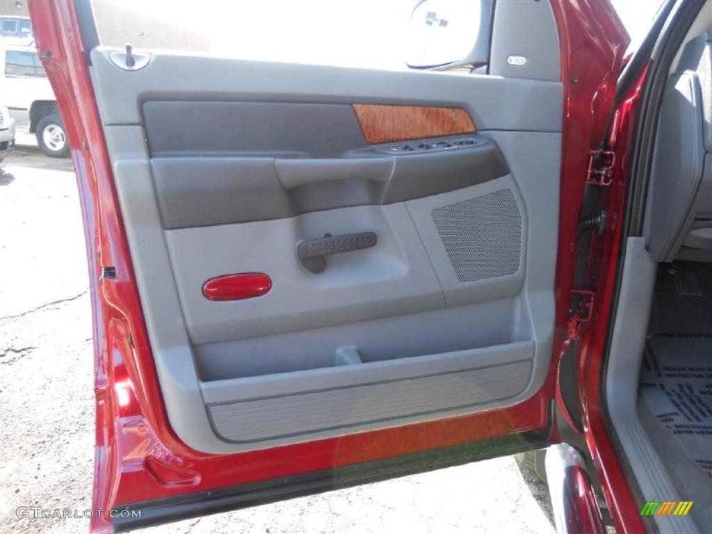 2007 Ram 1500 Laramie Quad Cab 4x4 - Inferno Red Crystal Pearl / Medium Slate Gray photo #21