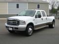 2005 Oxford White Ford F350 Super Duty Lariat Crew Cab 4x4 Dually  photo #3