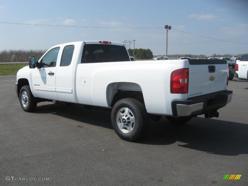 Summit White 2011 Chevrolet Silverado 2500HD LT Extended Cab Exterior Photo #46887089